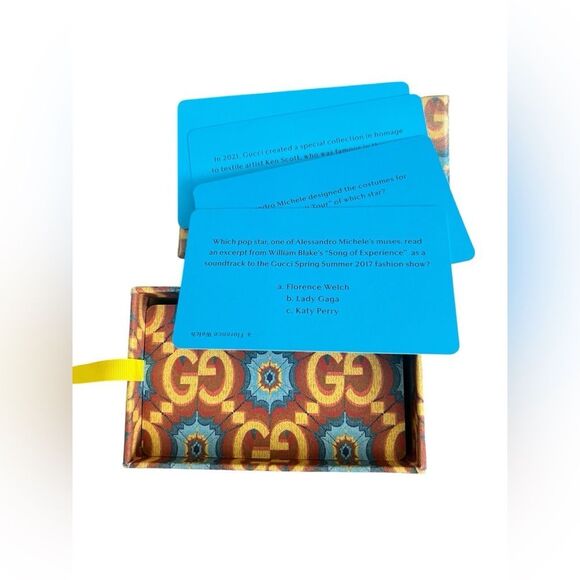 GUCCI 100th Anniversary Quiz Card Box - Picture 2 of 13